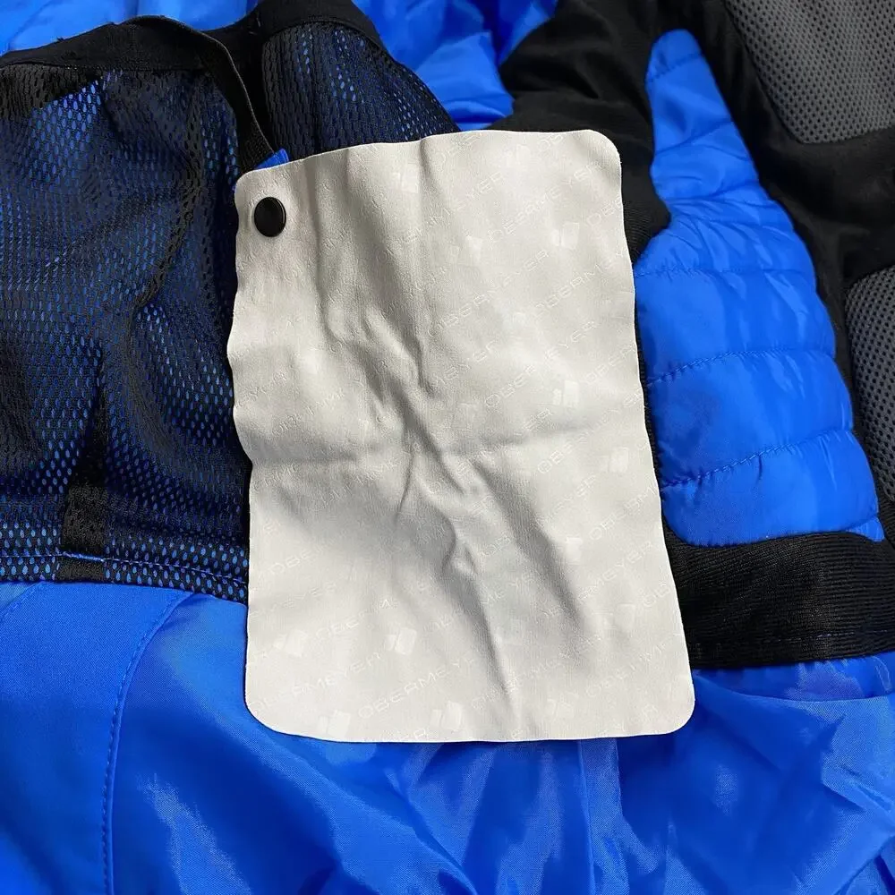 Obermeyer Boys Ski Jacket Teen L 14-16 Electric Blue Insulated Snow 41055 Hooded
